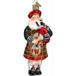 Item 425454 thumbnail Highland Santa With Bagpipes Ornament