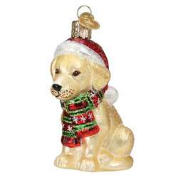 Item 425507 thumbnail Holiday Yellow Labador Puppy Ornament