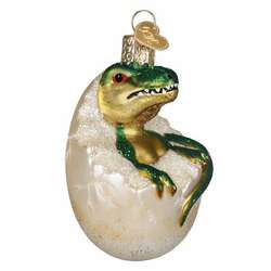 Item 425618 thumbnail Baby Dino In Egg Ornament