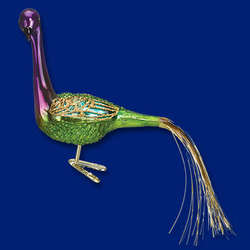 Item 425805 Mardi Gras Peacock Clip-On Ornament