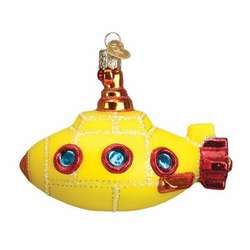 Item 425936 thumbnail Groovy Yellow Submarine Ornament