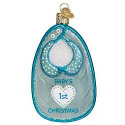 Item 426152 thumbnail Blue Baby Bib Ornament