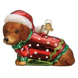 Item 426373 thumbnail Dashing Dachshund Puppy Ornament