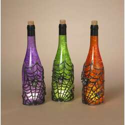 Item 431021 Lighted Halloween Spinning Water Globe Bottle