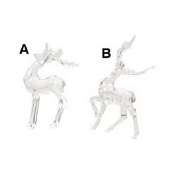 Item 431224 Clear Reindeer Ornament 
