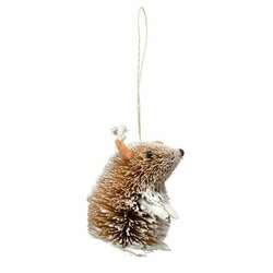 Item 440029 thumbnail SITTING FROSTED MOUSE ORNAMENT