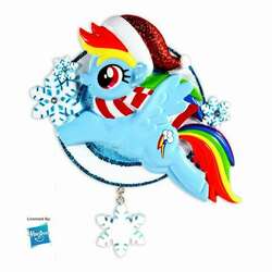 Item 459006 Rainbow Dash With Snowflake My Little Pony Ornament