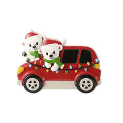 Item 459016 thumbnail Polar Bears In Car Family Of 2 Ornament
