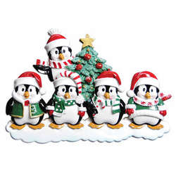 Item 459099 thumbnail Penguin Family of 5 Ornament