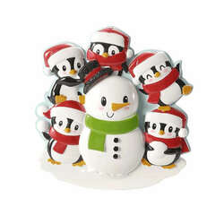 Item 459147 thumbnail Penguins Building A Snowman Family Of 5 Ornament