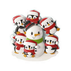 Item 459148 thumbnail Penguins Building A Snowman Family Of 6 Ornament