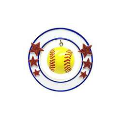 Item 459340 3D Softball Ornament