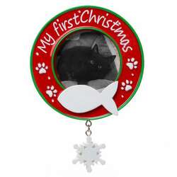 Item 459411 thumbnail Cat's First Christmas Photo Frame Ornament