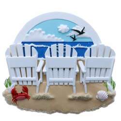 Thumbnail Beach Chairs Family Of 3 Ornament