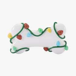 Item 459805 thumbnail Dog Bone Wrapped In Lights Ornament