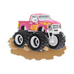 Item 459812 thumbnail Purple Monster Truck With Headlight Eyes Ornament