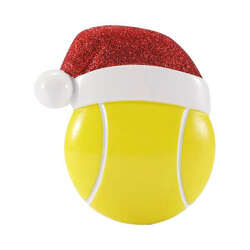 Item 459820 thumbnail Tennis Ball With Santa Hat Ornament