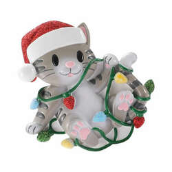 Item 459823 thumbnail Cat Tangled In Lights Ornament