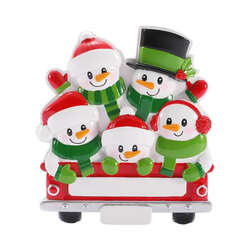 Item 459830 thumbnail Back Of Red Truck Family Of 5 Ornament