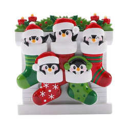 Item 459839 thumbnail Mismatched Stocking Family Of 5 Ornament
