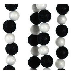 Item 483887 thumbnail Black and White Ball Garland