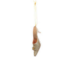 Item 495701 Gold Sequin Shoe Ornament