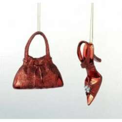 Item 495852 Red Purse/Jigh Heel Shoe Ornament 