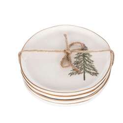 Item 501078 thumbnail App Plate Cardinal Tree Set Of 4