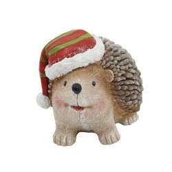 Item 501304 Hedgehog With Santa Hat Figure