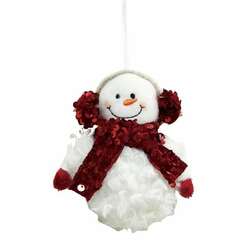 Item 501336 thumbnail Plush Snowman Ornament
