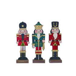 Item 501357 Wood Nutcracker Decor