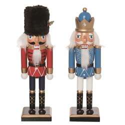 Item 501406 Wood Traditional Nutcracker 2 Asst