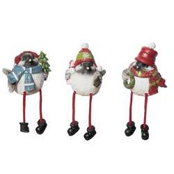 Item 501490 thumbnail Bundled Up Birds Shelf Sitter