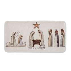 Item 501570 thumbnail Ceramic Platter Manger Scene