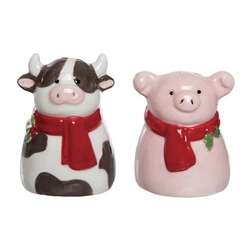Item 501587 thumbnail Holiday Cow/Pig Salt And Pepper Shaker Set