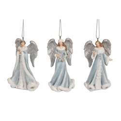 Item 501736 Mini Snowflake Angel Ornament