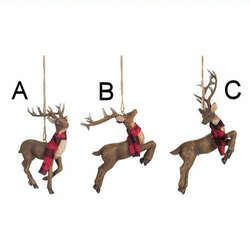 Item 501748 Reindeer With Scarf Ornament