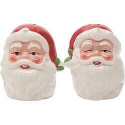 Item 501792 thumbnail Vintage Santa Head Salt and Pepper Shakers Set
