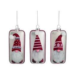 Item 501866 thumbnail Glass Painted Gnome Ornament