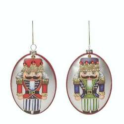 Item 502017 thumbnail Glass Nutcracker Jewel Ornament