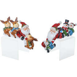 Item 505056 thumbnail Santa With Deer/Snowman Shelf Sitter