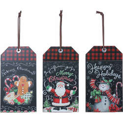 Item 505209 Santa/Snowman/Cookie Tag Ornament