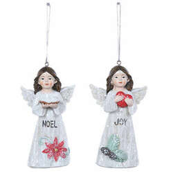 Item 505211 Word Flower Angel Ornament