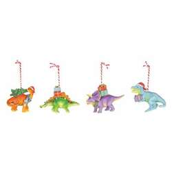 Item 509016 Christmas Present Dino Ornament
