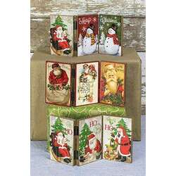 Item 509054 Santa/Snowman Folding Sign