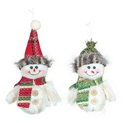 Item 509142 thumbnail Woodland Plaid Snowman Ornament