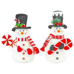 Item 509251 thumbnail Peppermint Swirl Snowman Figure