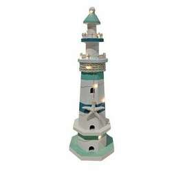 Item 516020 LED Wood Lighthouse