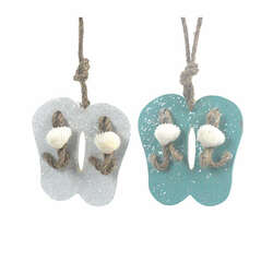 Item 516083 Glitter Flip Flop Ornament