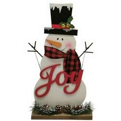 Item 516114 thumbnail 3D Wooden Snowman Figure